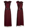 Burgundy Long Gatsby Dress