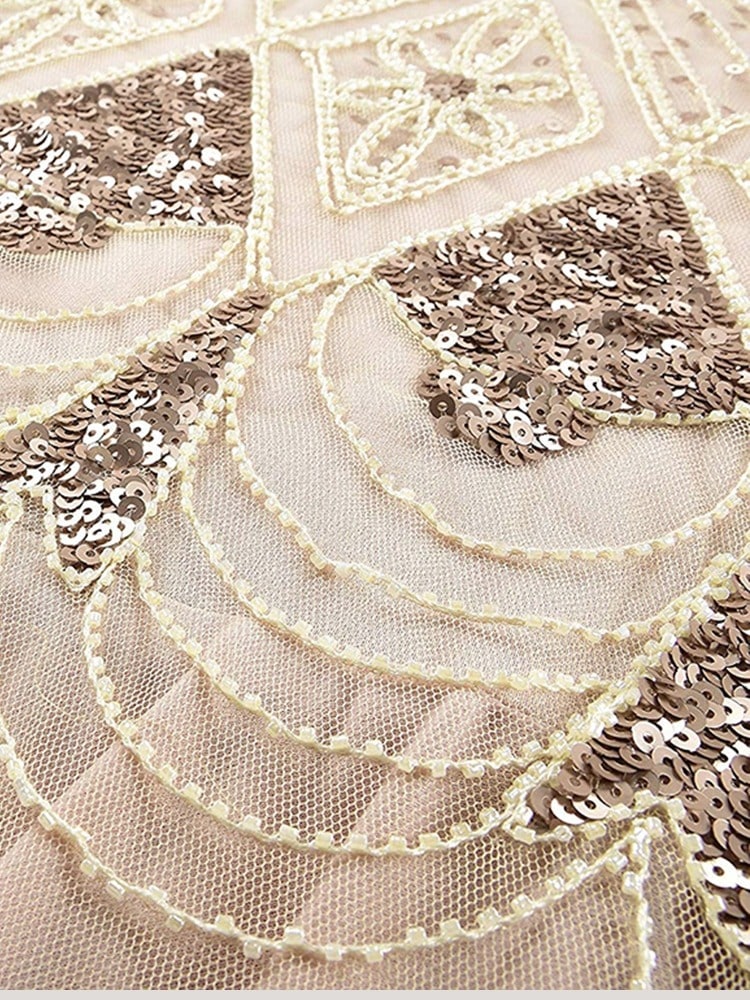 Ivory Haute Couture Long Gatsby Dress