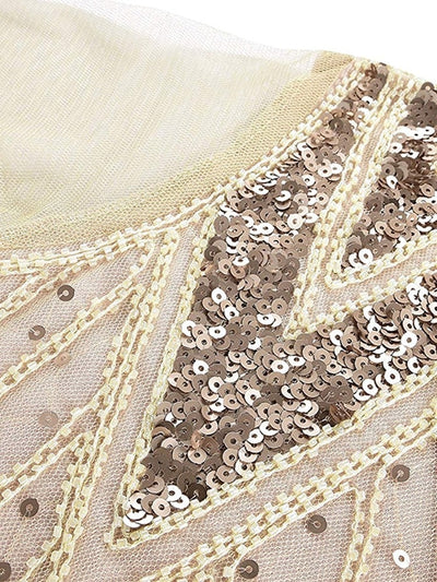 Ivory Haute Couture Long Gatsby Dress