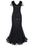 Black Haute Couture Long Gatsby Dress