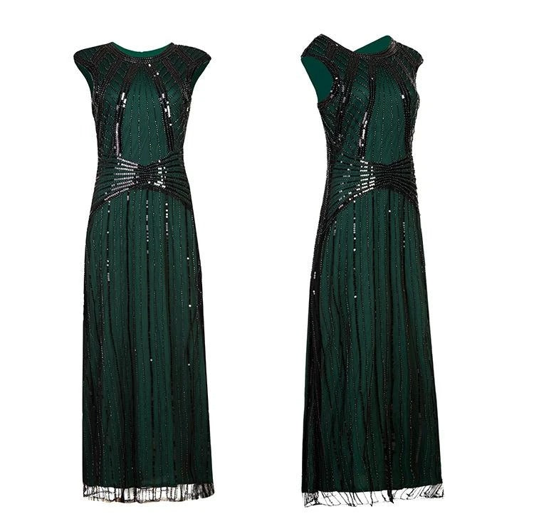 Green Long Gatsby Dress
