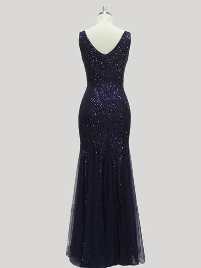 Gatsby Navy Wedding Dress