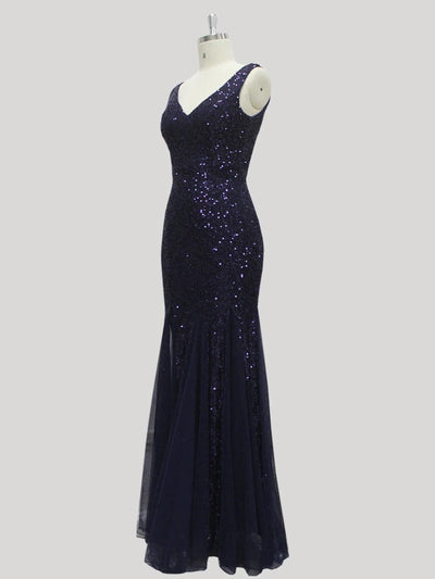 Gatsby Navy Wedding Dress