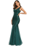 Emerald Green Wedding Gatsby Dress