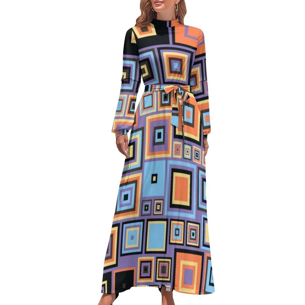 70s Geometric Dress