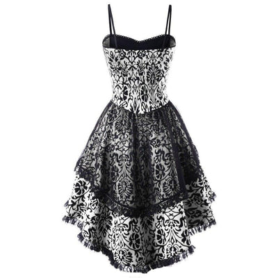 Black Vintage 50s Gothic Dress