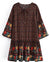 Black 70s Hippie Dress