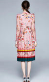 Pink Vintage Floral Maxi Dress