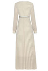 Beige 1940s Maxi Dress