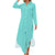 Turquoise 70s Long Dress