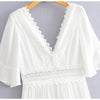 White Vintage Lace Maxi Dress