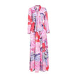 Pink Vintage Floral Maxi Dress