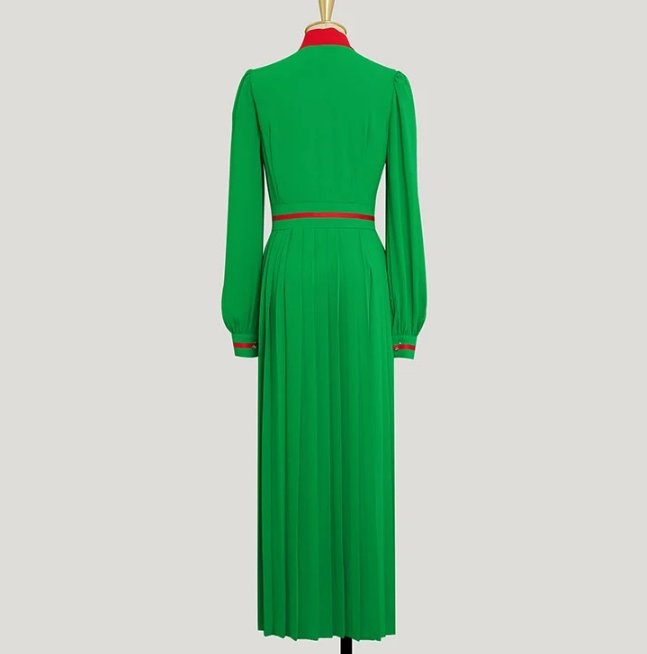 Vintage Long Sleeve Maxi Dress