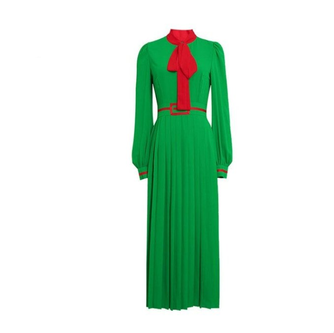 Vintage Long Sleeve Maxi Dress