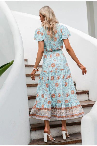 Bohemian Vintage Maxi Dress