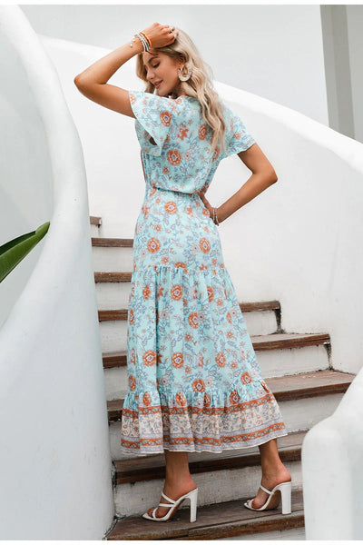 Bohemian Vintage Maxi Dress
