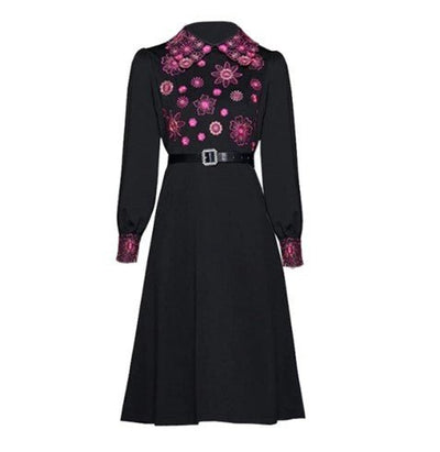 Long Vintage Floral Dress
