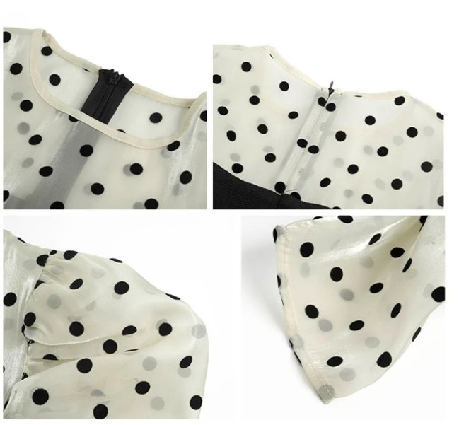 Vintage Polka Dot Midi Dress