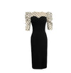 Vintage Polka Dot Midi Dress