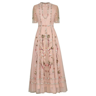 Mid-Length Dress Year 30 40 Pink