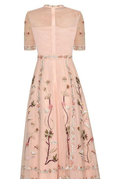 Mid-Length Dress Year 30 40 Pink