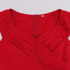 60s Bustier Dress Red