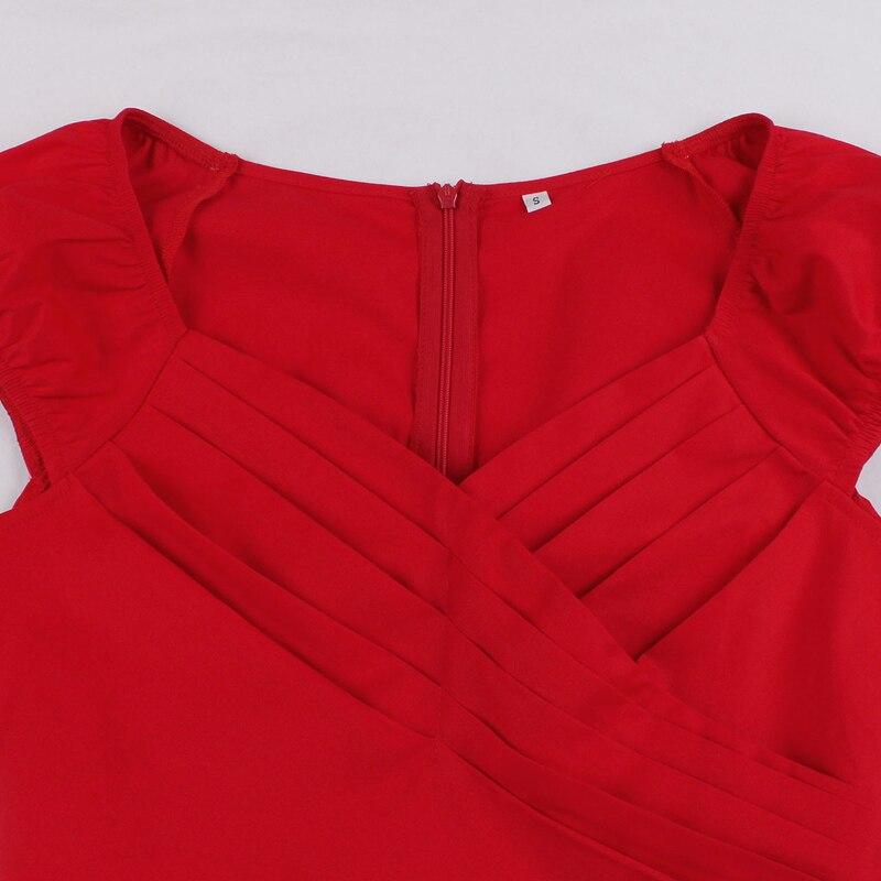 60s Bustier Dress Red