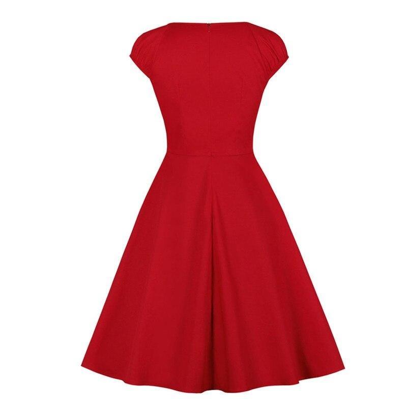 60s Bustier Dress Red