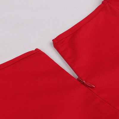60s Bustier Dress Red