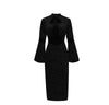 Vintage Black Gold Dress