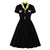 50s Black Butterflies Dress