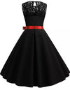 Retro 50s Black Dress