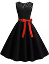 Retro 50s Black Dress