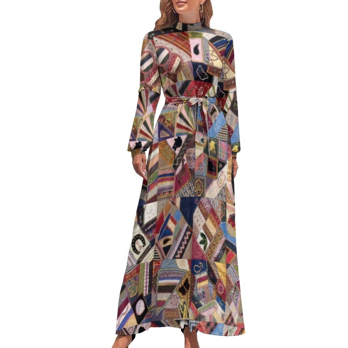 70s London Style Patchwork Dress