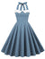 50s Skater Dress Blue