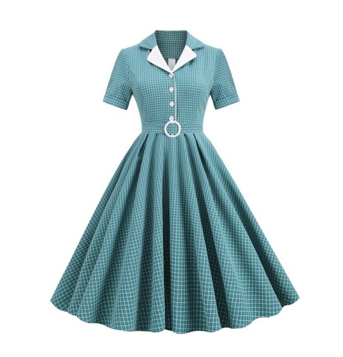 Turquoise 50s Skater Dress