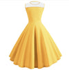 Yellow 50s Pin Up Dress