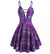 Purple 50s Pin Up Dress