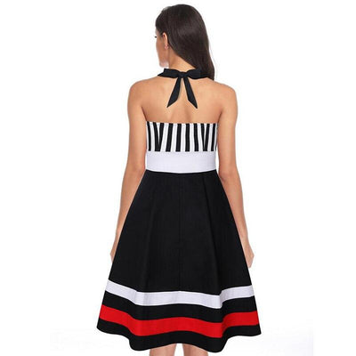 50s Striped Pin Up Dress