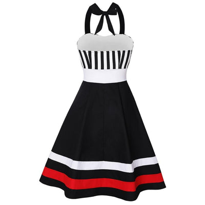 50s Striped Pin Up Dress