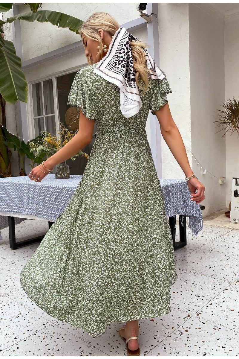 Retro wrap dress cheap