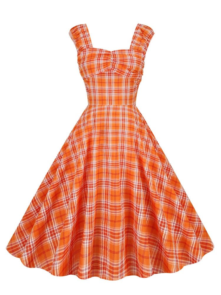 Women's 50s Striped Dress