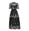 Retro 1940s Black Lace Dress