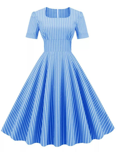 Retro 50s Dress Blue