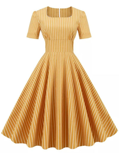 Retro 50s Dress Yellow