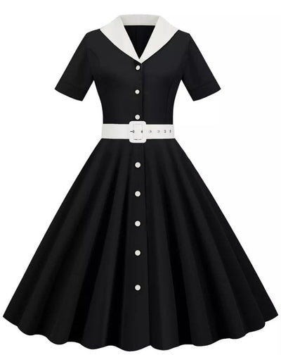 Black Retro 50s Dress