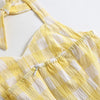 Checked Retro Dress Yellow