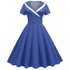 Blue Retro Bridesmaid Dress