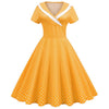 Yellow Retro Bridesmaid Dress