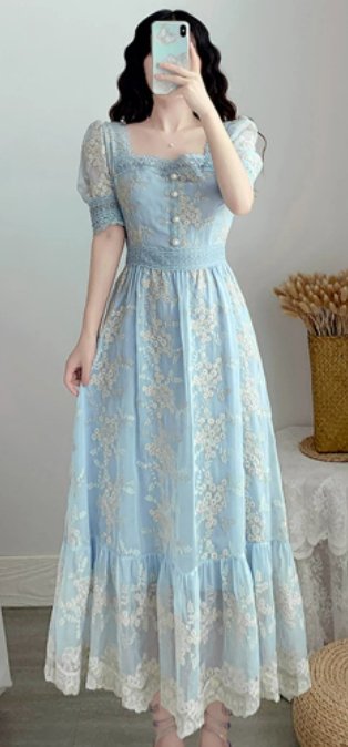 40s Retro Lace Dress